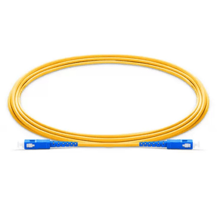 PATCH CORD FIBRA ÓPTICA SM G652 DUPLEX LC DUPLEX A SC SIMPLEX CHAQUETA AMARILLA 2.0 MM LSZH 3M