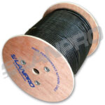 Cable U/Utp Cat6 Sin Blindar Para Exterior Rollo 305M 24Awg Bc Chaqueta Simple Pe Negro Testeado